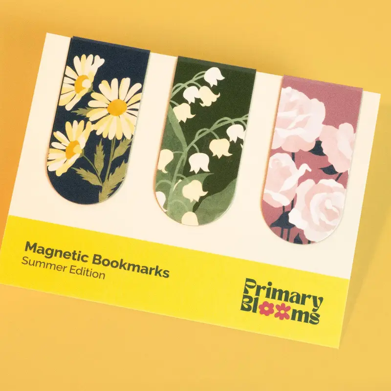 Bookmark Đánh Dấu Sách Nam Châm Hình Bầu Trời / Hình Hoa - Đánh Dấu Hít Nam Châm 5