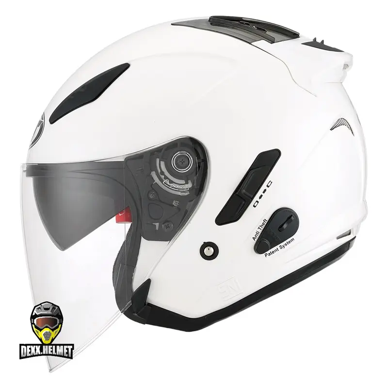 Helm KYT Galaxy Flat R Solid SNI Original Half Face [XXL READY] Motorcycle Visor 2