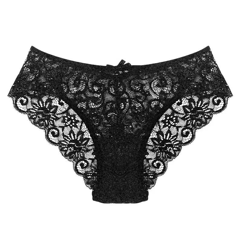 Dezenna Celana Dalam Wanita Mid Waist G String Renda Transparan Jumbo 5C125 2