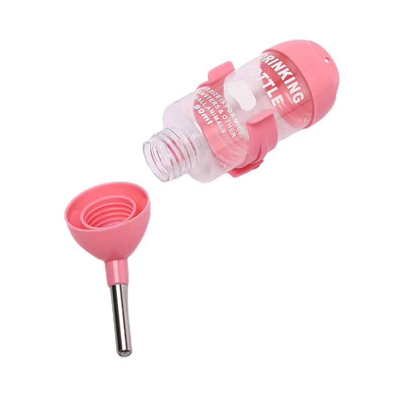 Product Introduction of 80ml Plastic Hamster Drinker Water Bottle Dispenser Hanging Pet Drinking Bottle 21