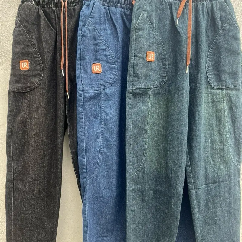 (40kg-75kg) Quần Jean dáng baggy chất giấy mềm nhẹ - mềm có giãn nhẹ tôn dáng cá tính. Bản cạp chun kèm dây rút