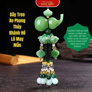 Dây Treo Xe Phong Thủy Khánh Hồ Lô May Mắn Màu Xanh Đậm - Nội Thất Decor Decor Phòng Decor Decor Phòng