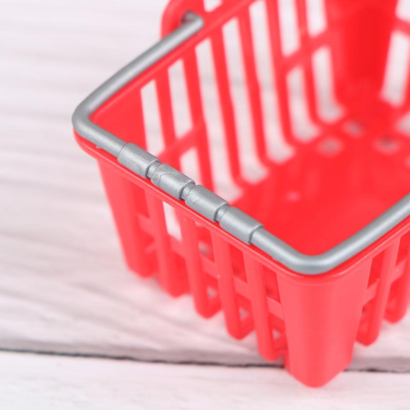 Product Introduction of [zfe]Shopping Basket Toys Kids Mini Supermarket Shopping Hand Basket Model Doll House 13