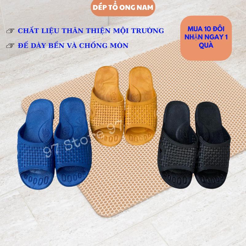Dép tổ ong nhiều màu size lớn, dép tổ ong thái cao cấp nhẹ nhàng, dép tổ ong việt thắng màu vàng, xanh, đen