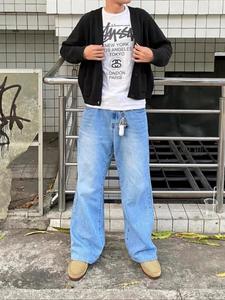 Men's Solid Color Jeans, Casual Comfy Denim Trousers for Daily Wear, Fashion Men's Bottoms for All Seasons, Cotton