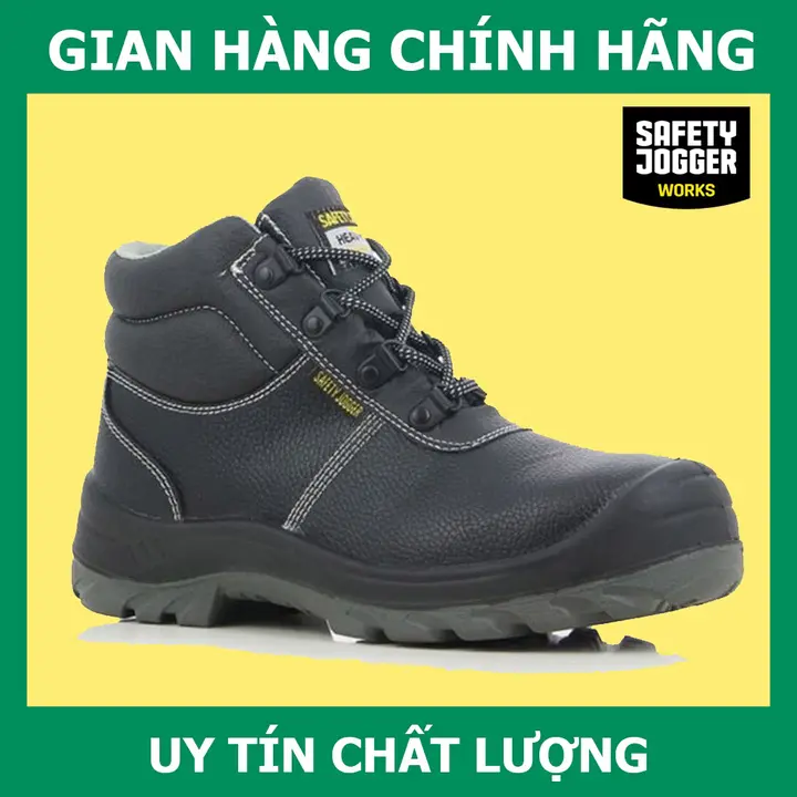 [Chính Hãng] Giày Bảo Hộ Safety Jogger Bestboy S3 Chất Da Thật, Chống Đinh, Chống Va Đập