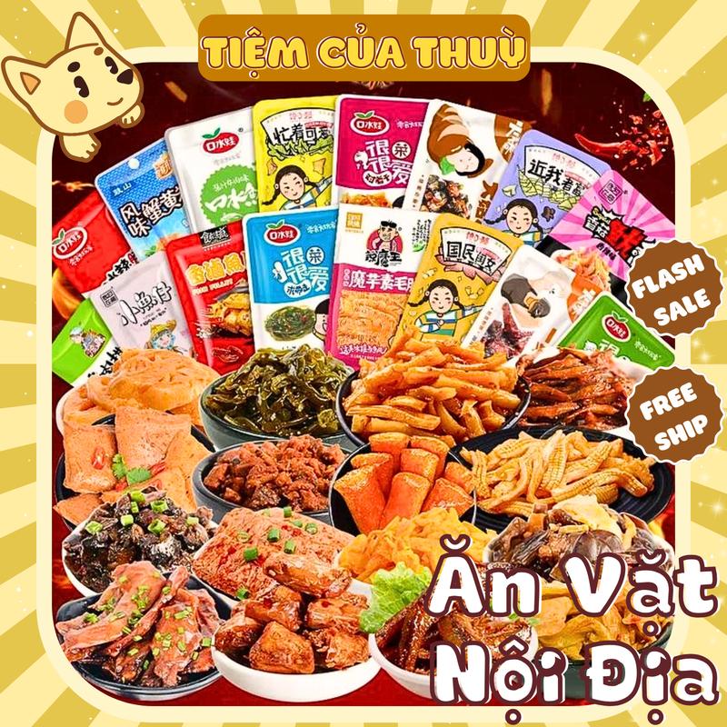 Tổng Hợp Đồ Ăn Vặt Nội Địa Cay Các Loại Tự Chọn, Set Ăn Vặt, đồ ăn vặt, đồ 1k