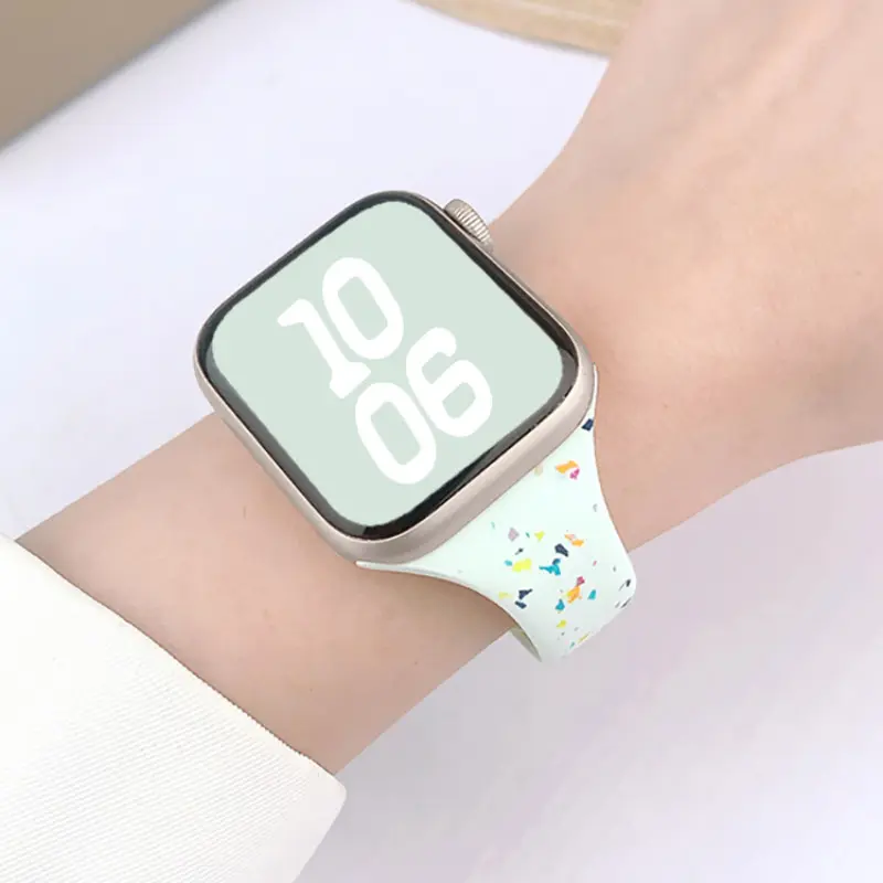 Dây Đeo Silicon Mềm, Dành Cho Apple Watch Dòng 10, 9, 8, 7, Ultra 2, SE, 6, 5, 4, 3, Dây Đeo Cổ Tay Thể Thao Thoáng Khí, Có Kích Thước S10 42 / 46Mm, 49Mm, 40Mm, 41Mm, 45Mm, 44Mm, Có Nhiều Kích Cỡ 6