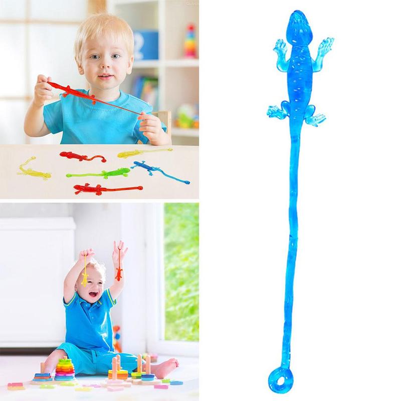 (hot) 1/5/10/20Pcs Sticky Lizard Animals Retractable Viscous Vastcouji ...