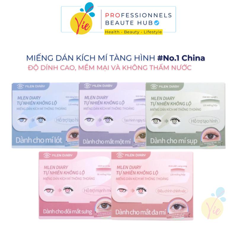 Miếng Dán Kích Mí Mlen Diary Tự Nhiên Phù Hợp Cho Mọi Dáng Mắt