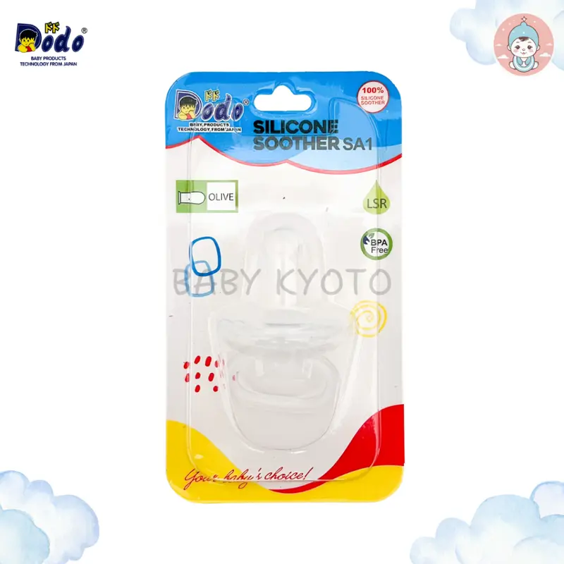 BK Dodo Soother Full Silicone Empeng Dot Bayi Silikon Komeng Newborn Baby Pacifier Silicone BPA Free 5