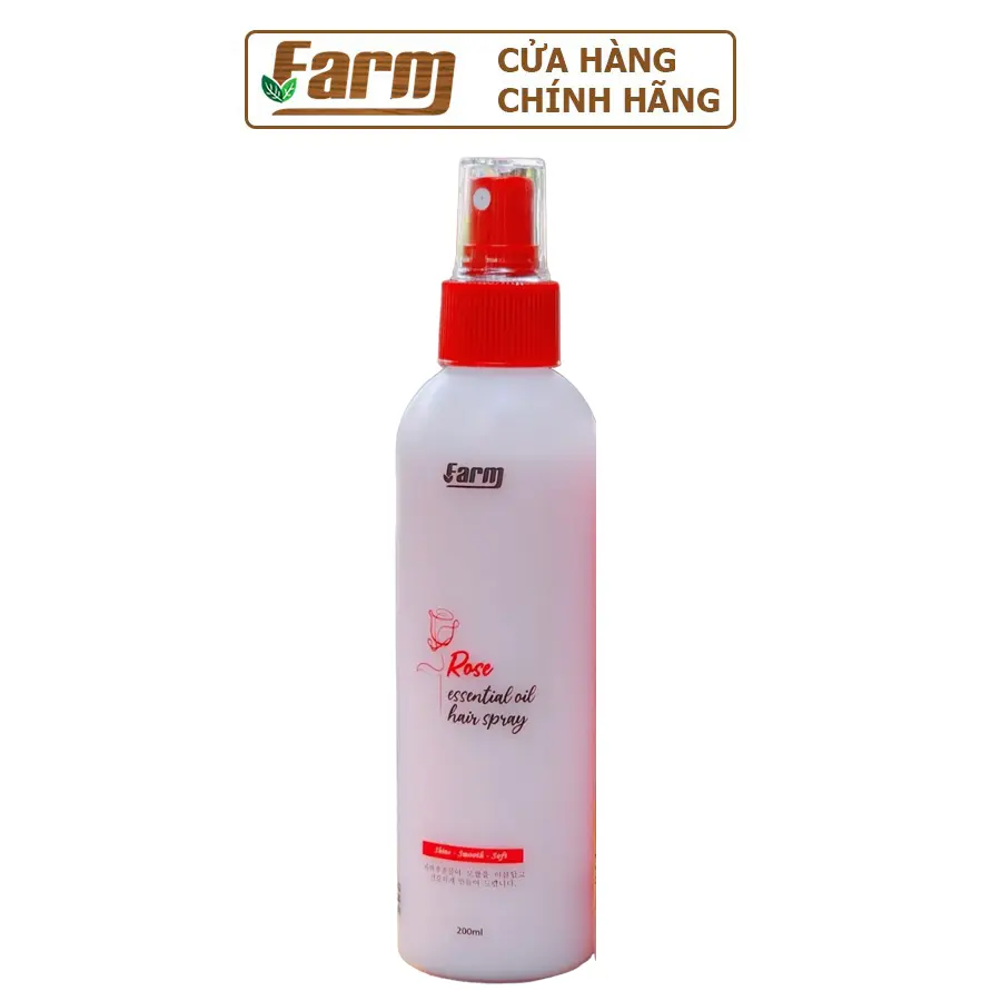 Xịt Dưỡng Tóc Tinh Dầu Hoa Hồng Farm Rose 200ml