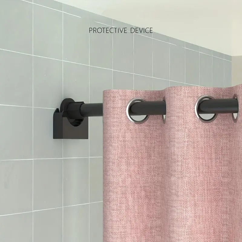 Multifunctional Punch-free Retractable Rod Holder, Non-slip Base Rod Holder, Rod Support, Bathroom Curtain Rod Holder, Home Kitchen & Bathroom Accessories 3