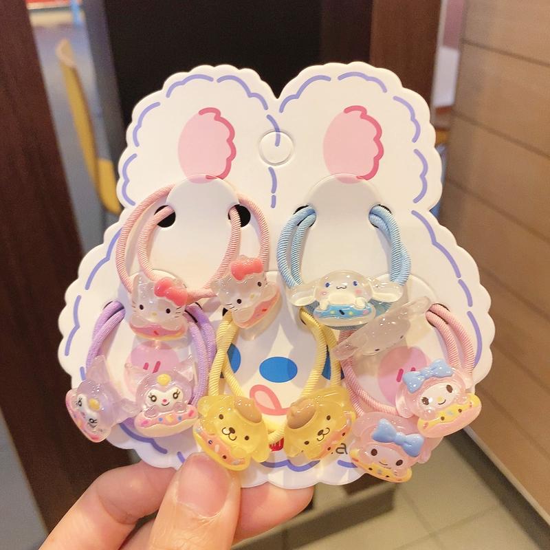 Product Introduction of Wholesale 10pcs/lot Cute Cartoon Kids Hair Ties Children's Elastic Bands Headwear Lovely Kids Ponytail Holders Children's Hair Accessories Headbands Cute Head Decorations 3