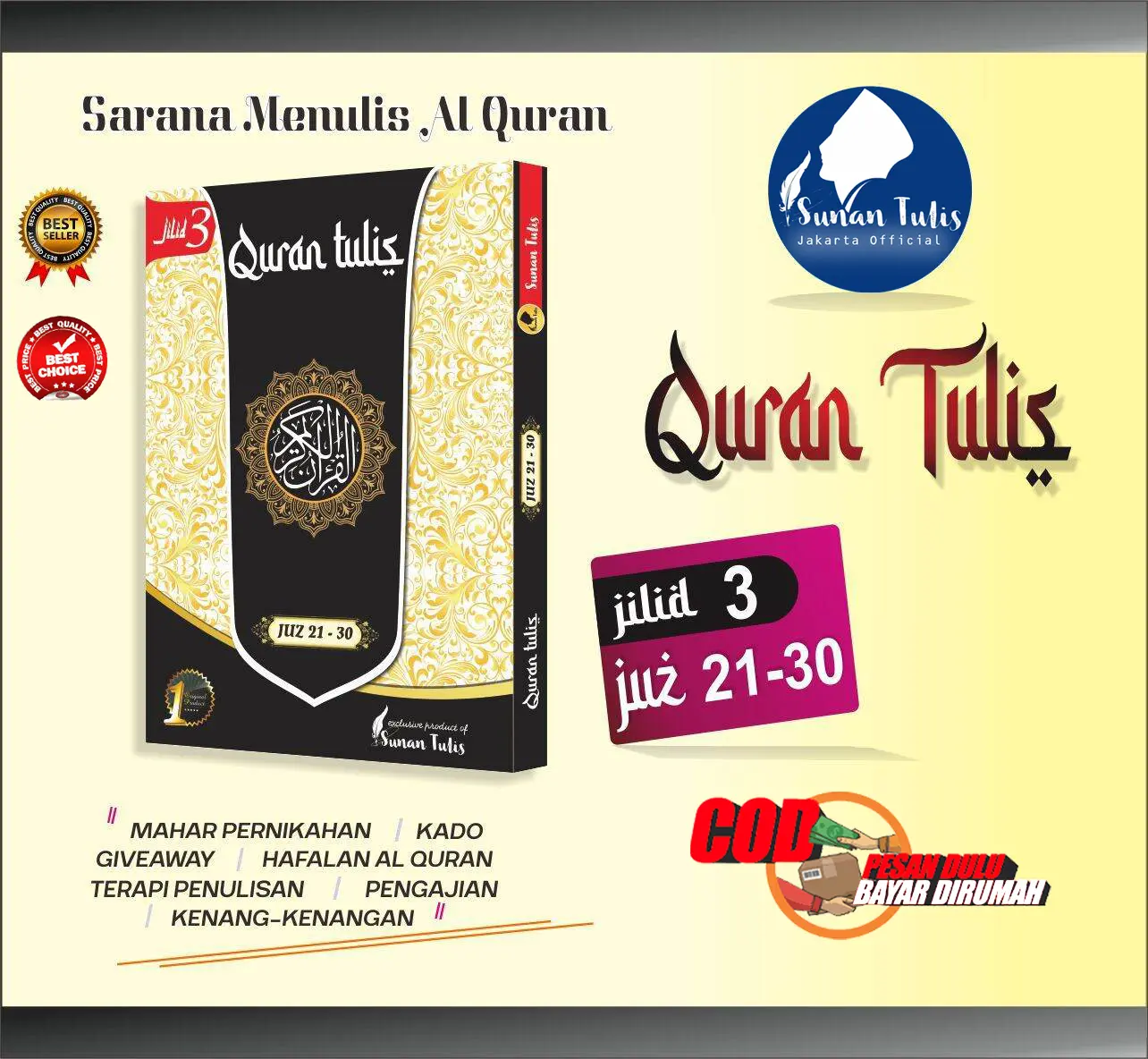 Sunantulis Al-Quran tulis juz 21-30 Quran Mushaf Quran Mushaf