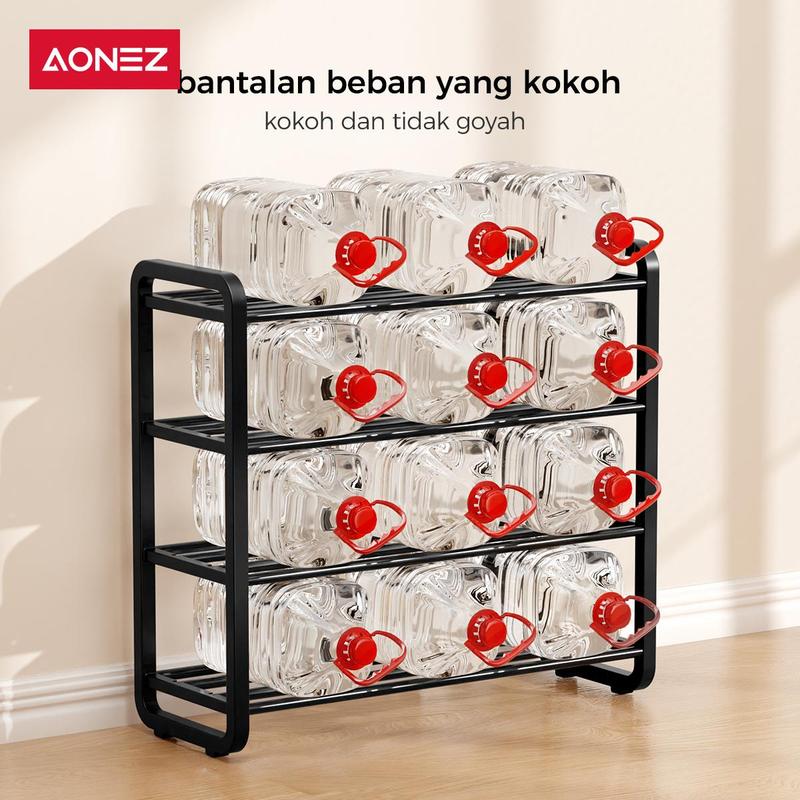 Product Introduction of 【COD】AONEZ INS Fashion Style Rak Sepatu 4 Susun Minimalis Besi Bertingkat Rak Susun Sepatu > 25 kg mendunia 8