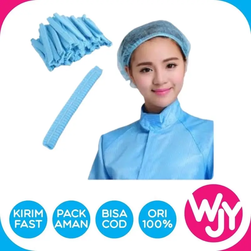 NURSE CAP 1Pak isi 10 / penutup kepala / Penutup kepala gojek
