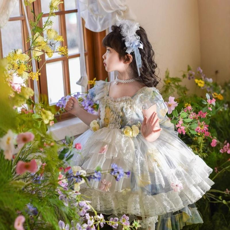 Váy Công Chúa Lolita Mùa Hè Cho Bé Gái, Phong Cách, Váy Phồng Mới, Váy Trẻ Em, Cổ Tích, Năm 2025 3