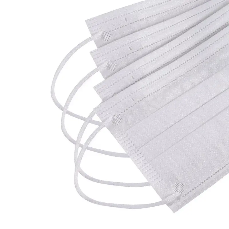 Masker 3ply Putih Isi 50pcs - Perlindungan Tinggi 3