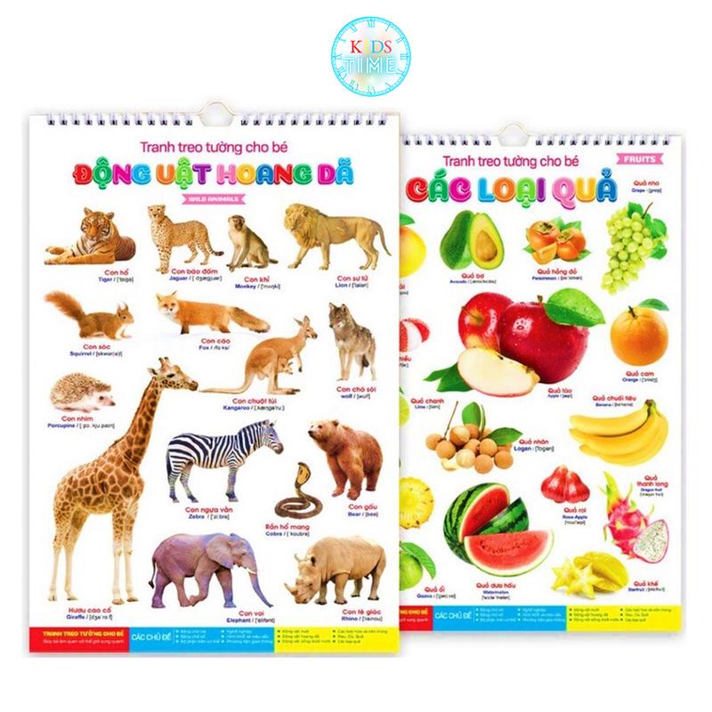 Sách - Tranh Treo Tường 14 Chủ Đề Cho Bé - Mẫu mới nhất có quét mã file nghe