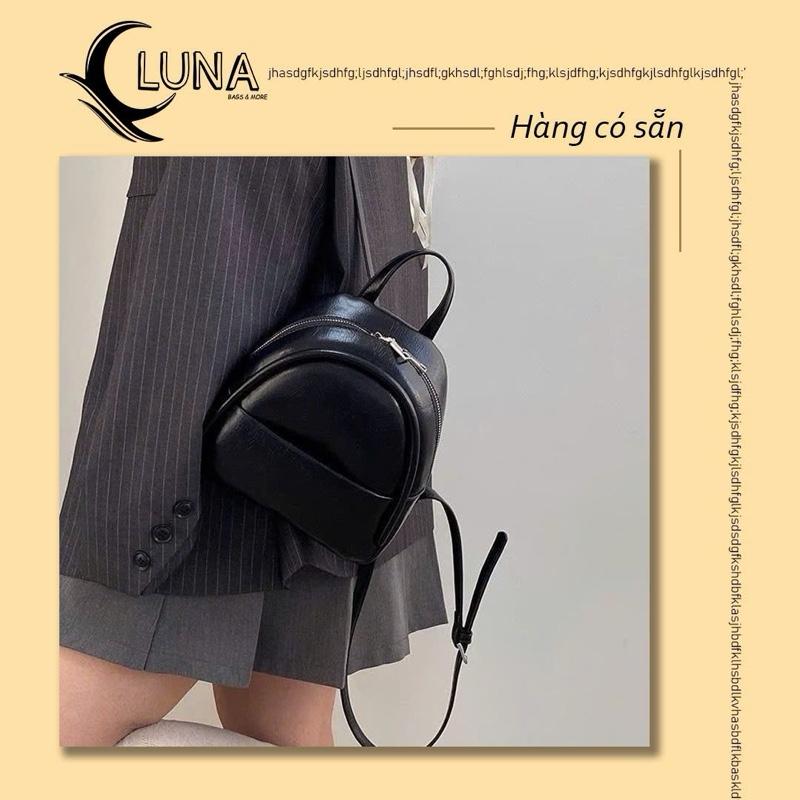 Balo nữ LUNA STORE dáng mini size 20cm đeo vai đựng nhiều đồ đi chơi đi làm