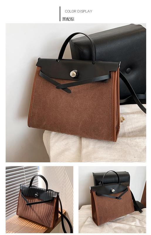 Product Introduction of Summer Women's Shoulder Bag Women's Bag Cross-Border Pu Niche Black High-Grade Tote Bag Messenger Bag Popular Bag 7