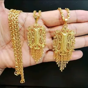 kalung set liontin pintu aceh lapis emmas 5 milli