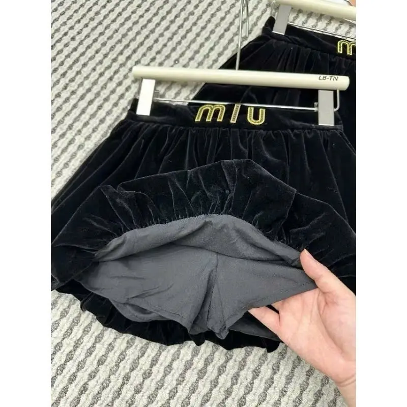 Quần short nữ nhung cạp min, quần soóc bí nữ bồng trendy NT store 1
