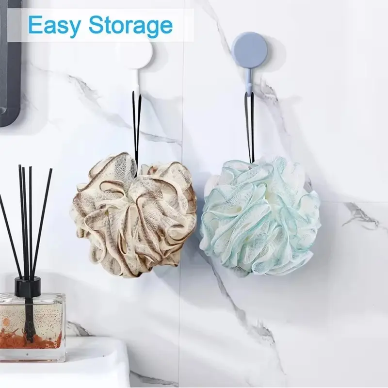 Miếng Bọt Biển Tạo Bọt Lưới Mềm, Dụng Cụ Chà Cơ Thể Tẩy Tế Bào Chết Khi Tắm, Bóng Bong Bóng, Dụng Cụ Làm Sạch Da Cơ Thể, Dụng Cụ Làm Sạch, Phụ Kiện Phòng Tắm 2