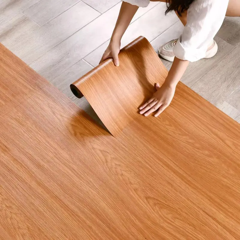 Waterproof Wood Grain Wall Sticker, Self-adhesive Wall Decal, Decorative Flooring Sticker Wallpaper for Bedroom, Peel and Stick Vinyl Sticker, Interior Decor, Living Room, Home, Modern 8