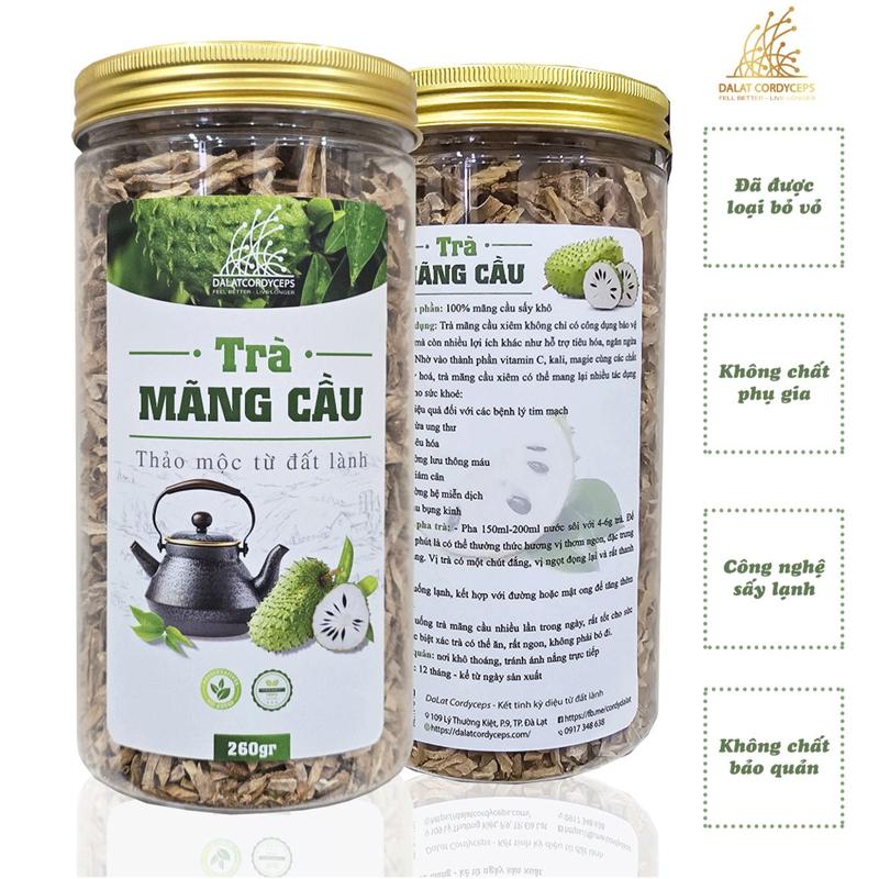 Trà thảo mộc mãng cầu xiêm sấy lạnh - Dalat Cordyceps