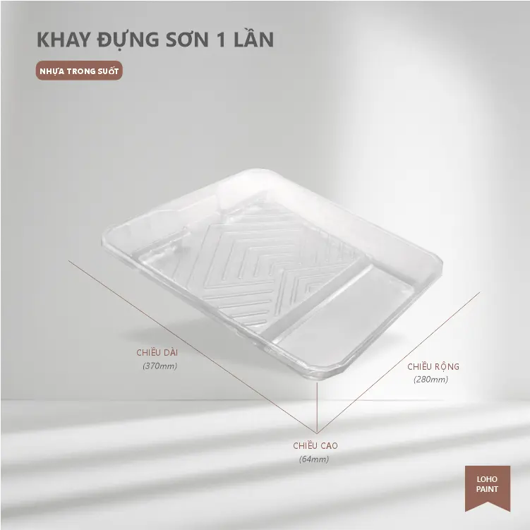 Combo 1 khay đựng sơn cứng và 3 khay sơn dùng 1 lần | Thiết kế đẹp mắt, dễ sử dung 6