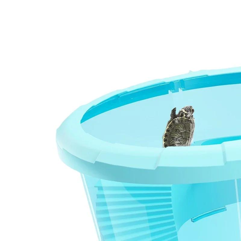 with Cover Anti-Escape Platform Climbing Mini Tortoise Brazilian Tank Filter Water Pump Integrated Turtle Breeding Box 4