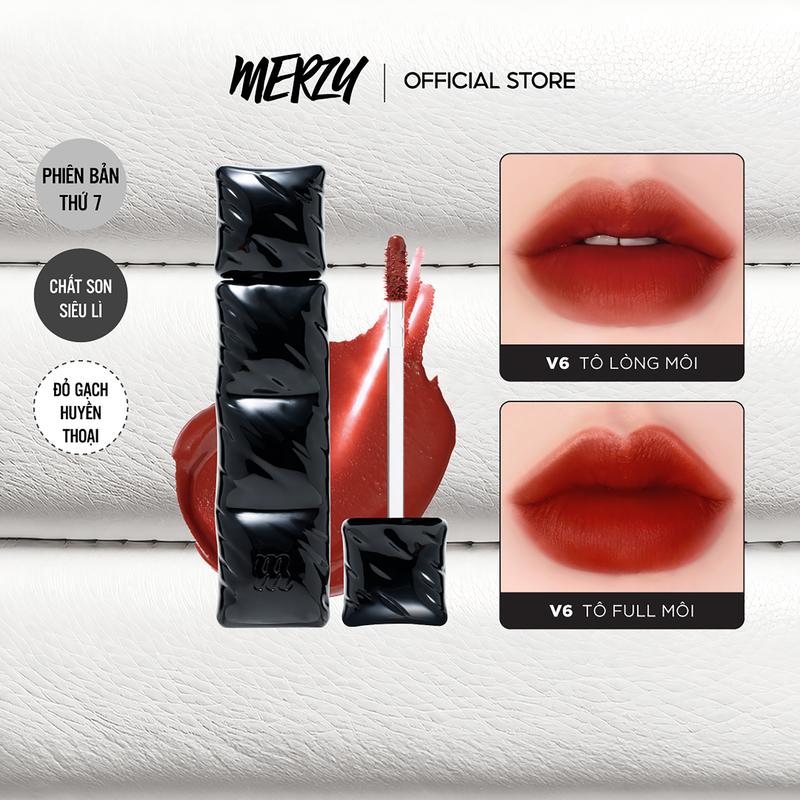 V6 PUFFER Son Kem Lì Trang Điểm Merzy The First Velvet Tint Cosmetic