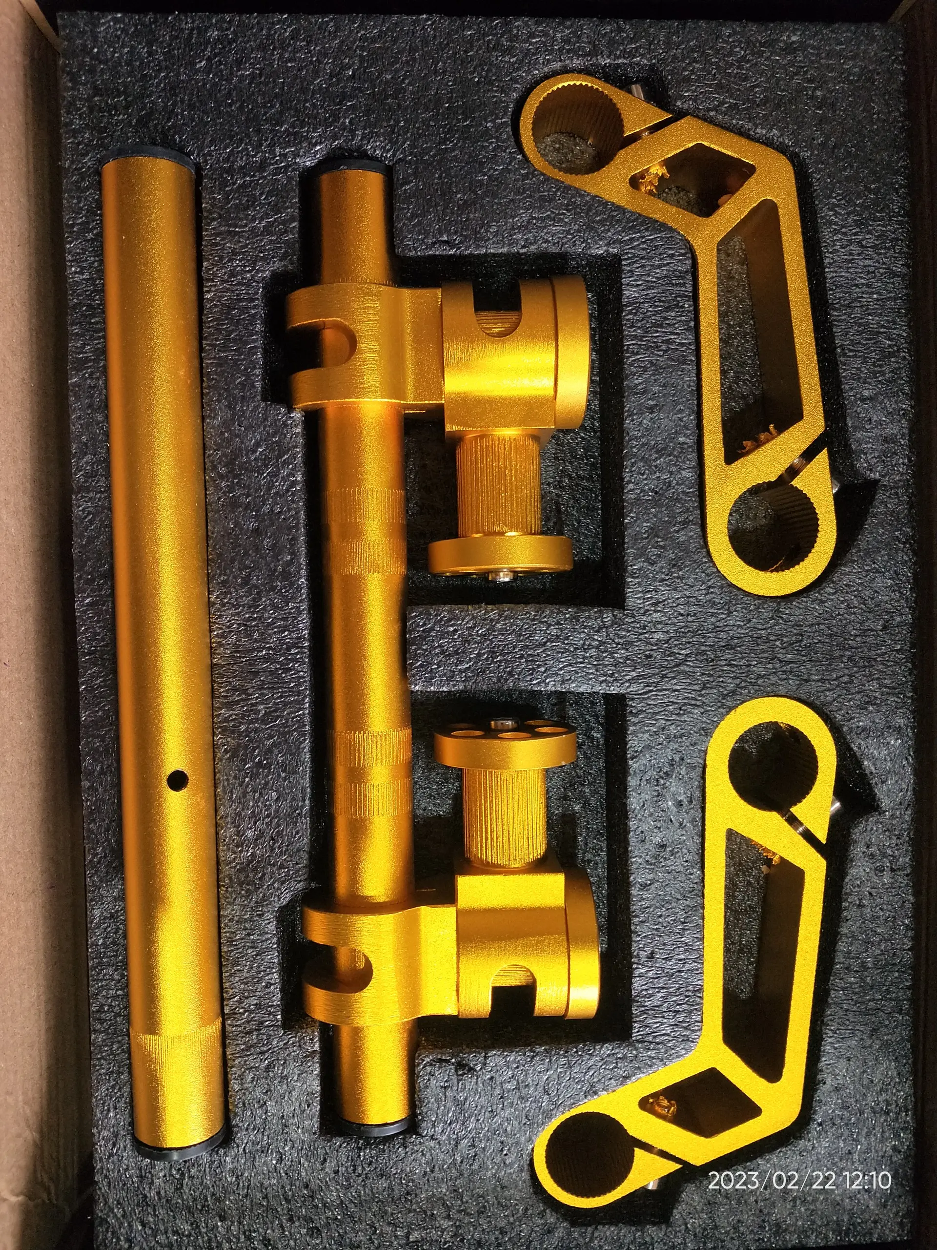 Ghi đông 5 khúc CNC tinh xảo, lắp cho các dòng xe điện