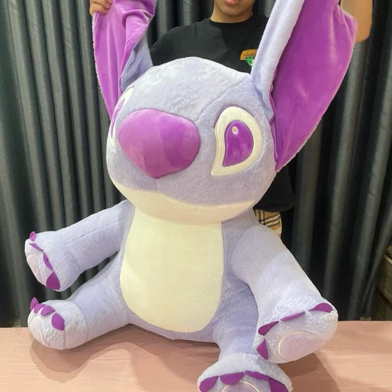 Gấu bông Stick tím size 1m1 siêu bự vải lông mềm mịn mượt - Thú Nhồi Bông - Thú Bông