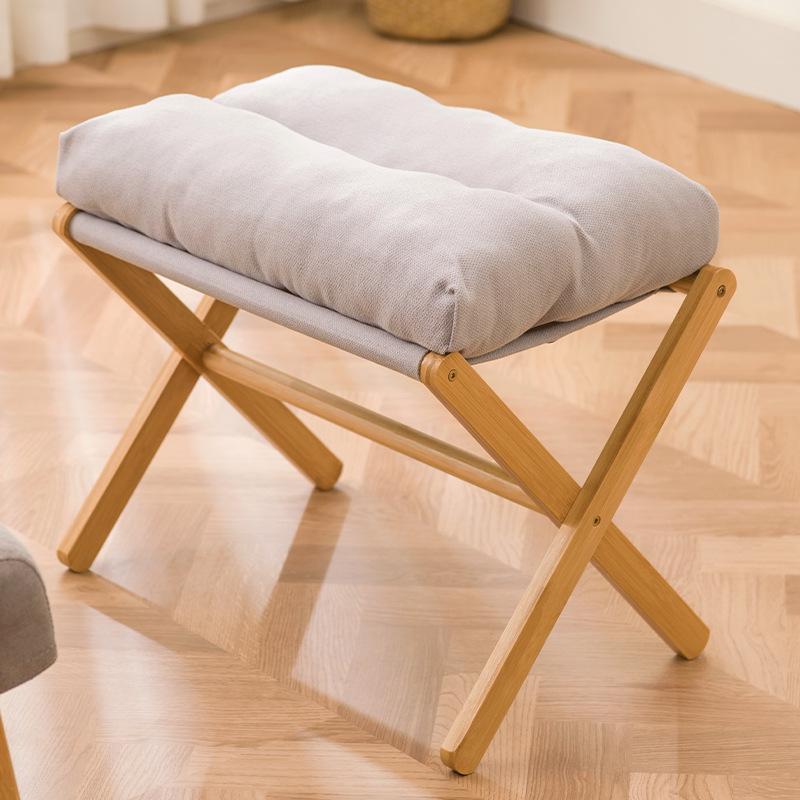 Multifunctional Folding Footstool, Suitable for Office Nap-Yellow Wood, No Power Supply Required 6