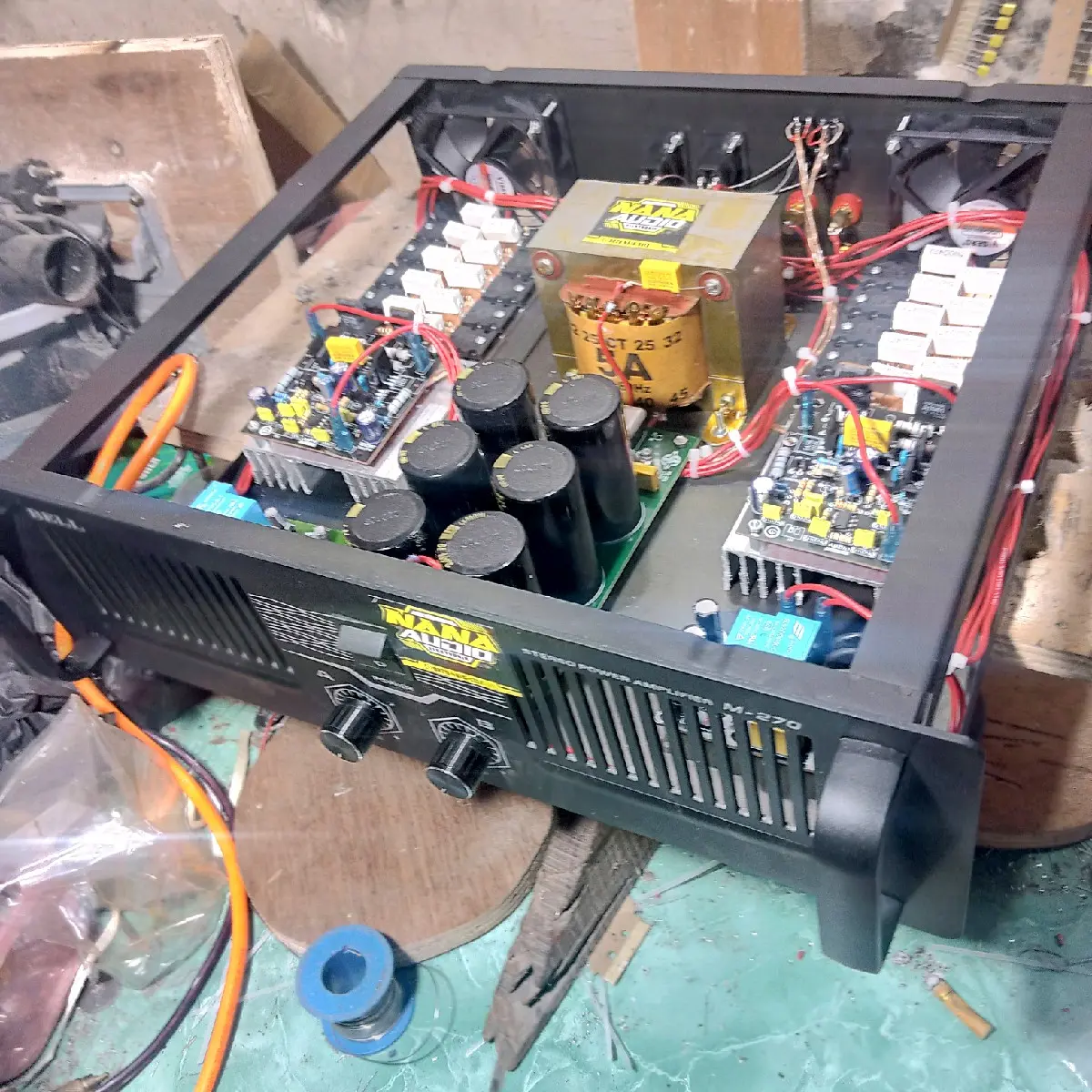 Amplifier Power Rakitan 5 Ampere Besar CT 45 dengan Softar dan Spiker Protektor - Subwoofer