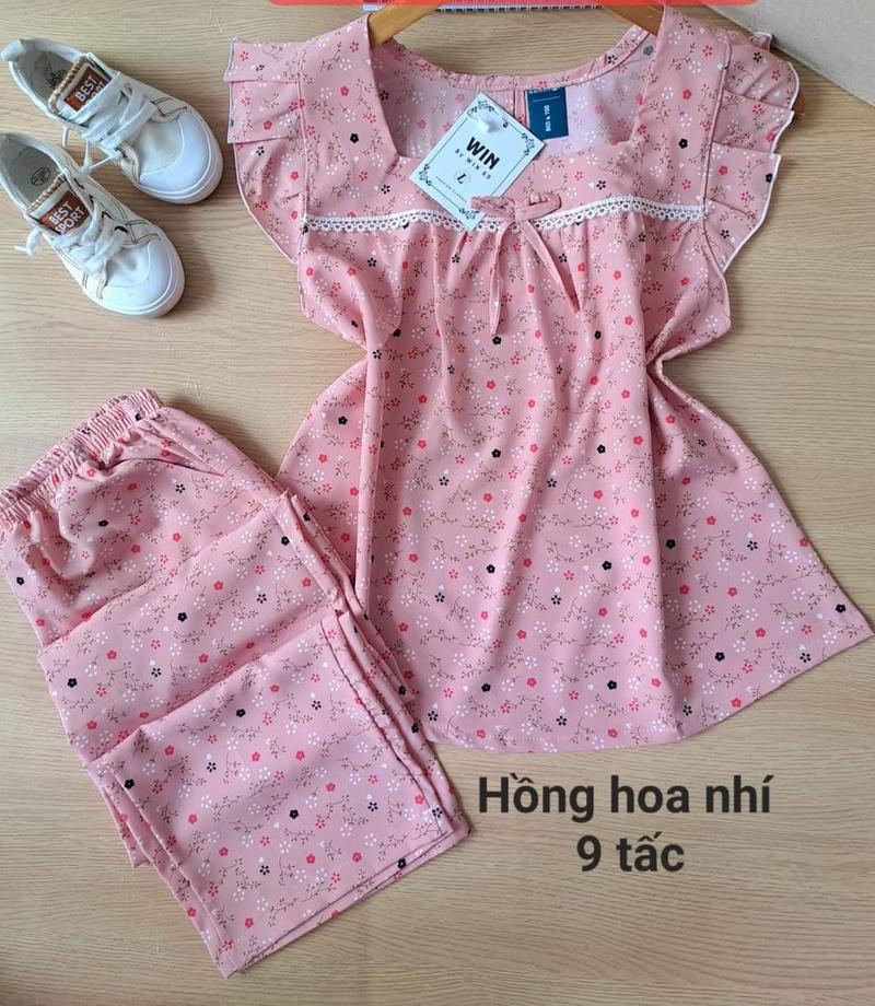 Product Introduction of Đồ bộ  quần 9 tấc có túi vải lụa mềm, size từ 40 đến 90 ký,hoa sẽ thay đổi theo từng đợt ạ 10