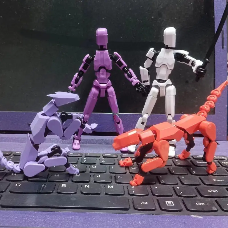 Vinnatsu 13 Figure Mounts Dog Lucky /Dummy 13 Figure Mounts Anjing Bersendi DIY Action Figure 3D Robot Bisa Berpose/13 Tokoh Gunung Anjing Bertuang 7