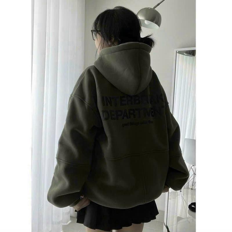 Product Introduction of [ẢNH THẬT-CÓ SẴN] Áo Khoác Nỉ Hoodie Zip INTERBREAK Nhiều Màu Form Rộng Unisex Nam Nữ - Áo Hoodie dây kéo Jaystoree áo  hoodie Top 21