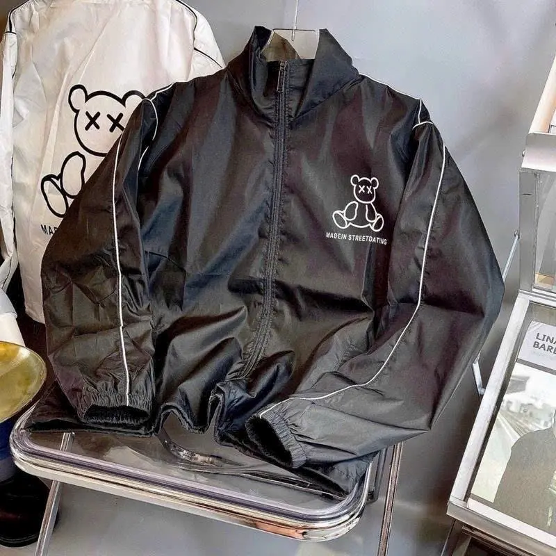 dù nam nữ logo in dày dặn, dây rút lai chắc chắn ,phong cách unisex trẻ trung hottrend Menswear biker xám Chỉ giặt tay casual saint laurent teddy   philipp plein  khoác nỉ bomber   chống  nam