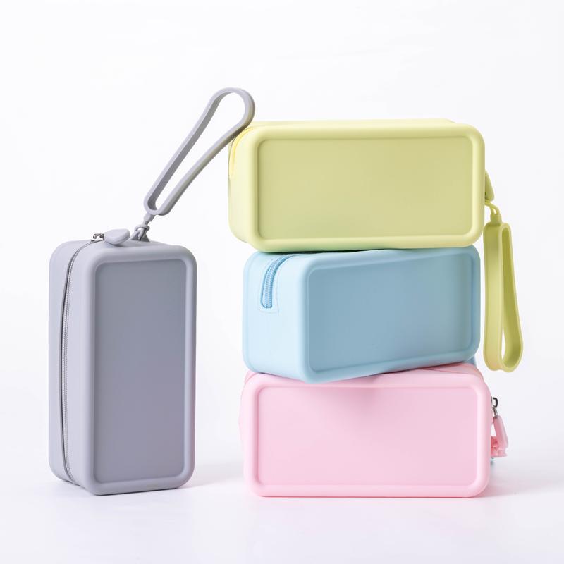 Túi Trang Điểm, Chất Liệu Silicon, Không Thấm Nước, Cầm Tay, Túi Đựng Chăm Sóc Da, Thích Hợp Đi Du Lịch, Cỡ Nhỏ, Cho Son Môi Và Cọ Trang Điểm, Có Ngăn Đựng Thẻ ID Và ví đựng tiền Xu Bag Nam 5