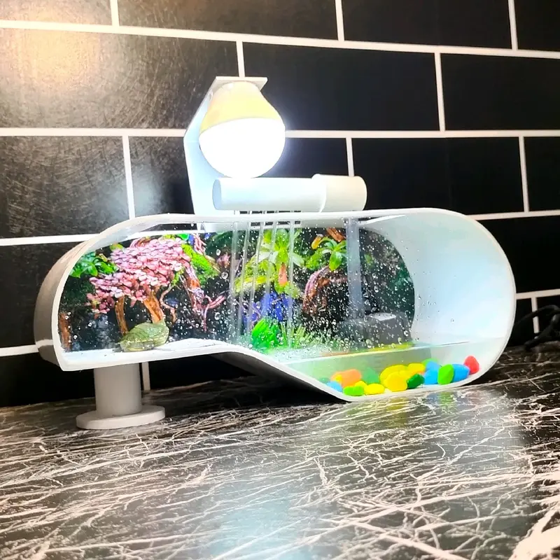 aquarium mini fullset pompa filter-akuarium baby kura-kura 3