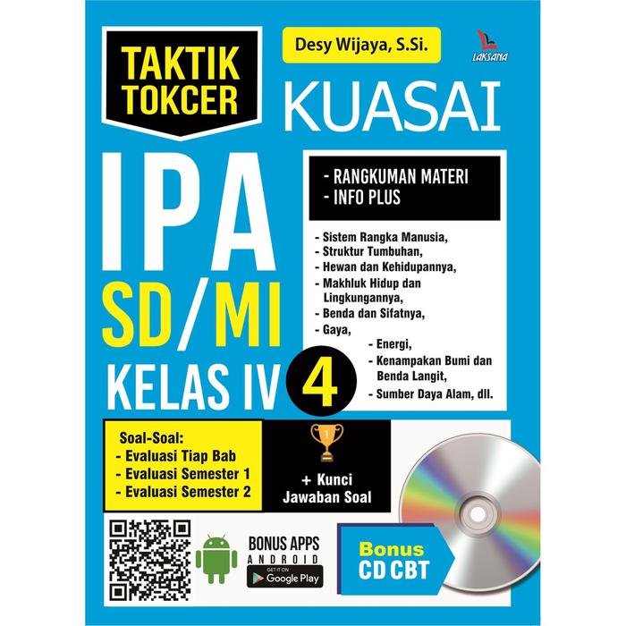 Gambar Buku Taktik Tokcer Kuasai IPA SD MI Kelas IV - LAKSANA - Not Specified dari DIVA Press Group Kab. Bantul Tokopedia