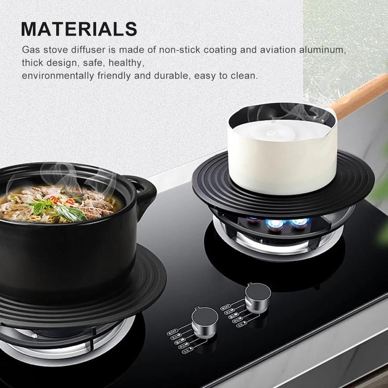 Product Introduction of Heat Diffuser for Gas Stove Strong Aluminium Heat Conduction Diffuser Plate Defrosting Tray Steel Gas Stove Plate Kitchenware Utensils 25
