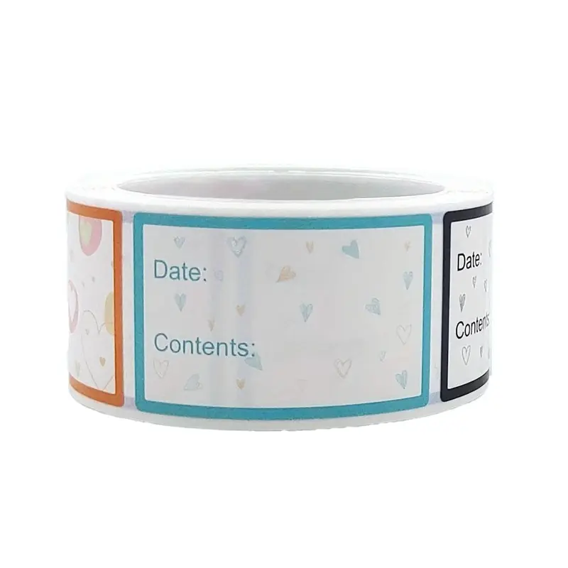 Food Safety Date Sticker, 200pcs/roll Freezer Storage Food Date Label Sticker, Colorful Blank Marker Sealing Sticker for Book, Refrigerator Reminder Food Storage Labels,  Teenage Girl Gifts 8