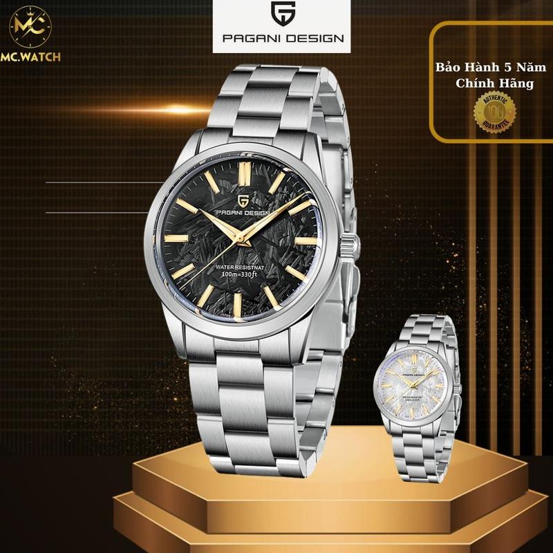 Đồng Hồ PAGANI DESIGN Mặt Thiên Thạch ,Máy Pin SK Nhật Bản, Mặt Kính Sapphire, Chống Nước 100m,Mặt Size 40mm,Bảo Hành 5 năm (  Watch Đeo Tay Nam) Hoa