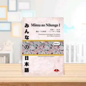Buku Minna no Nihongo 1 dengan Terjemahan dan Keterangan Tata Bahasa Versi Bahasa Indonesia