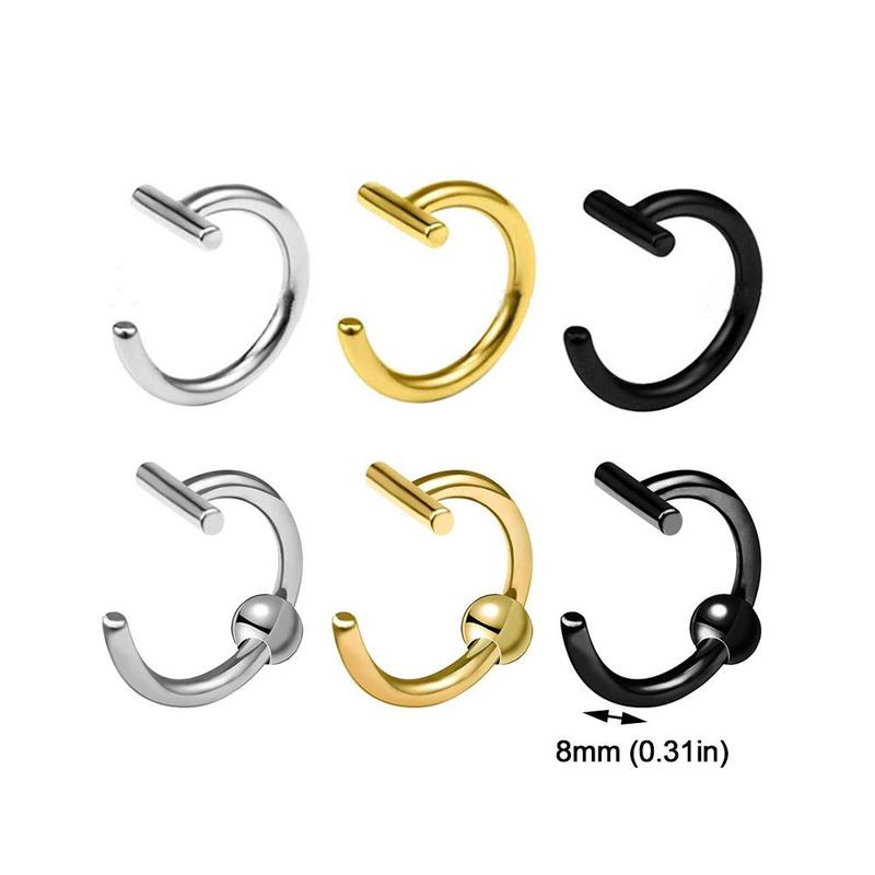 Lip Ring Magnet Fake Piercing Lip Ring Fake Piercing Lip Clip Fashion For Women Men U2M7 7
